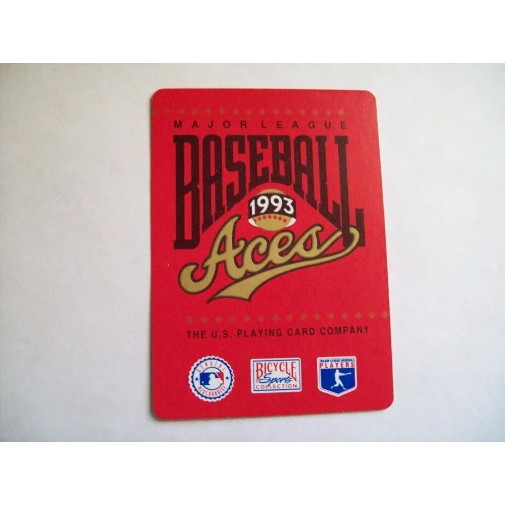 KIRBY PUCKETT MINNESOTA TWINS 1993 BASEBALL ACES PLAYING CARD BASEBALL HOF